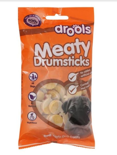 Drools Meaty Drumsticks Tasty Dog Treats - 200 Grams 