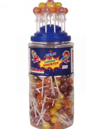 Lick-It Lollipops - Assorted - 7g - Pack of 150