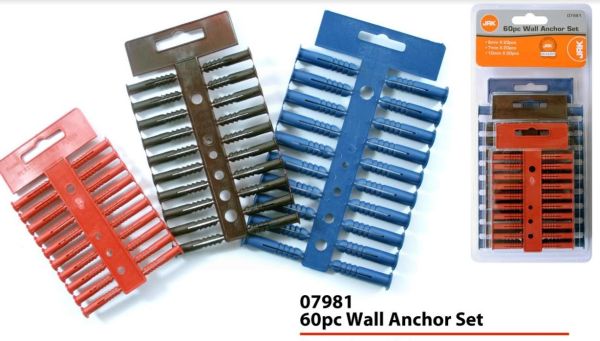 40pc Raw Plugs - Wall Anchor Set