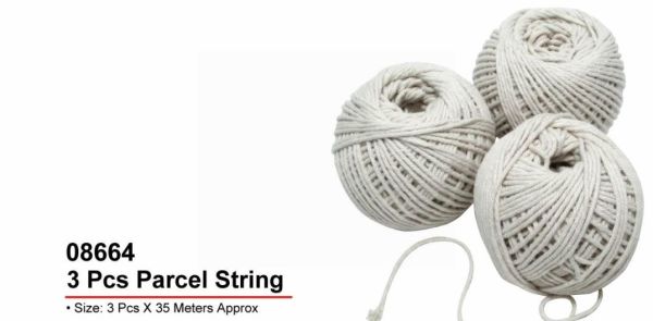 Parcel/Cotton String - Pack Of 3 X 35 Meters Approx