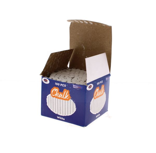  100 PCS CHALK SET DUSTLESS HIGH-GRADE- WHITE