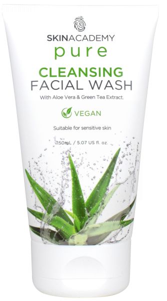 Skin Academy Pure Cleansing Facial Wash with Aloe Vera & Green Tea Extract - 150ml