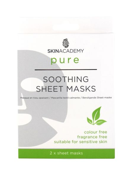 Skin Academy Pure Soothing Sheet Masks - Pack of 2