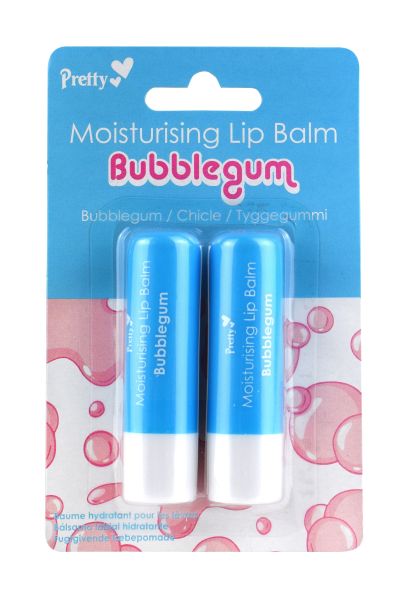 Pretty Moisturising Lip Balm - Bubblegum - 4.3g - Pack of 2