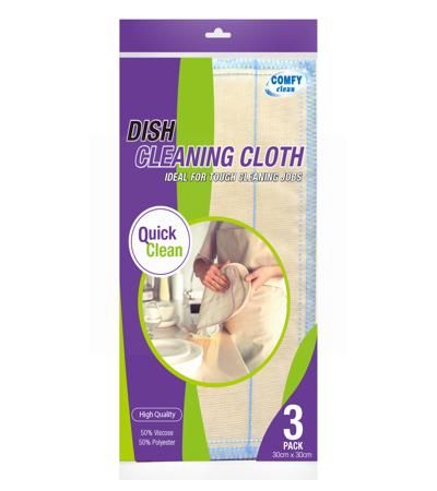 DISH CLEANING CLOTH 3 PACK
