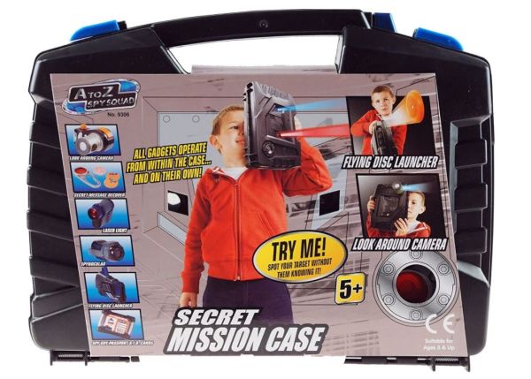 A to Z Spy Squad Secret Mission Case - 29 x 23 x 7cm