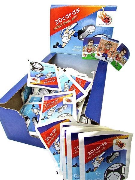 FOOTBALL MANIA 3 PACK 3D CARDS 100PC