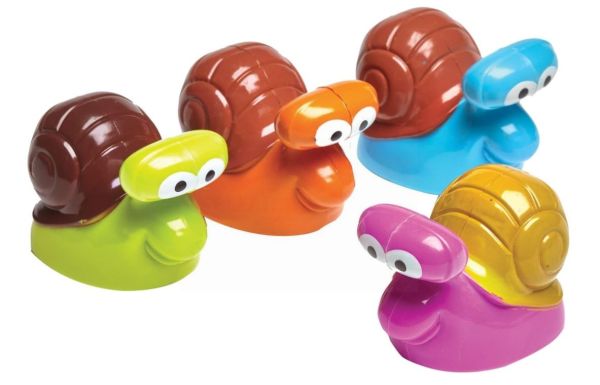 Party Bag Fillers - Kids Pull Back Racing Snails - Assorted Colours 