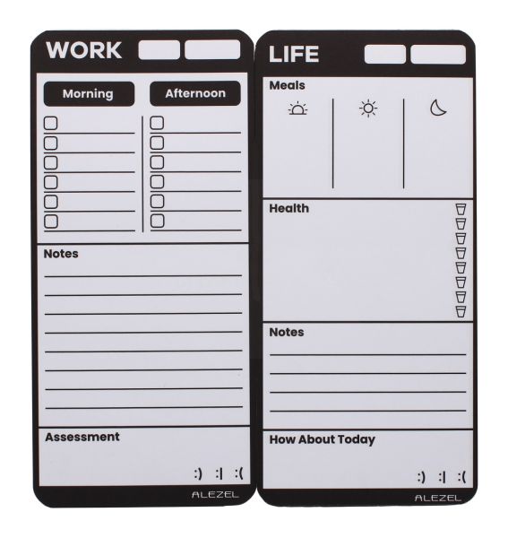 MAGNETIC WORK PLANNER 2PC