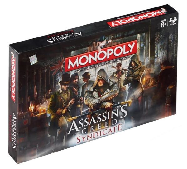 Hasbro Gaming Assassin's Creed Syndicate Monopoly Board Game - 2-6 Players - 40 x 27 x 5cm - For Kids Age 8+ 