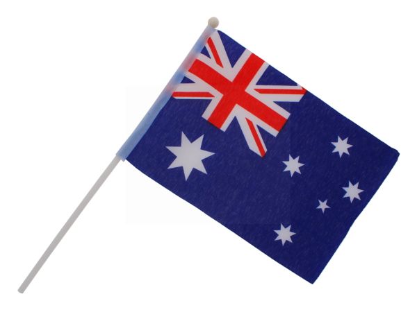 AUSTRALIA MINI FLAG WITH POLE