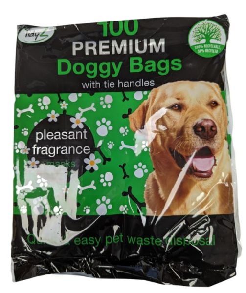 Tidyz Premium Fragranced Very Strong Poop Doggy Bags - Pack Of 100