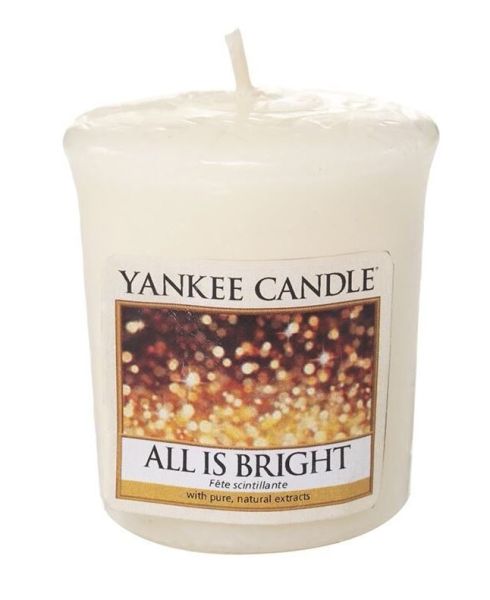 Yankee Candle - Samplers Votive Scented Candle - All is Bright - 50g 