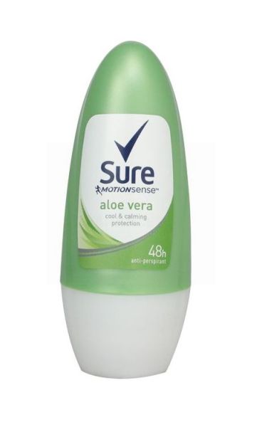 Sure Motion Sense Roll On Anti Perspirant Deodorant - Aloe Vera - 50Ml