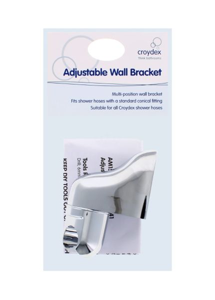 MULTI POSITION WALL BRACKET FITS SHOWER HOSES
