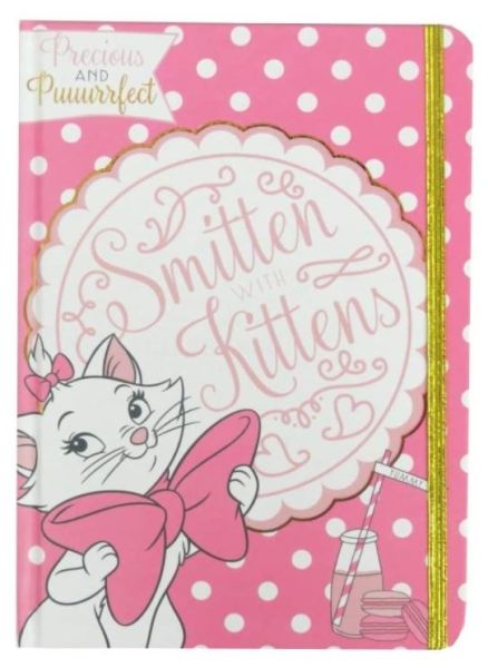 Precious & Puuurrfect Smitten with Kittens A5 Aristocats Note Book - Pink - 21 x 15cm 