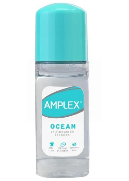Amplex Anti-Perspirant Deodorant 24hr Roll on - Ocean - 50ml - Exp: 03/25