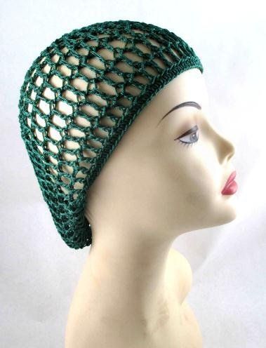 THICK HAIR NET SNOOD GREEN