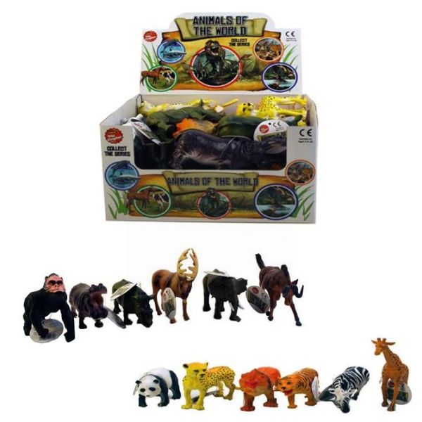 Toy Animals Of The World Wild Kingdom Series - Assorted Shapes, Sizes And Colours