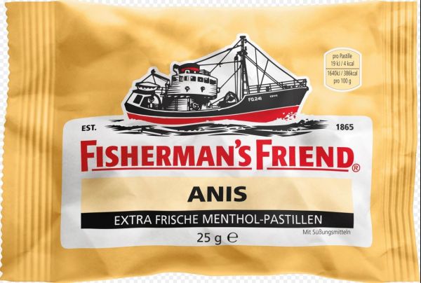 Fisherman's Friend - Anis/Anise - Extra Frische Menthol - Pastillen - 25 Grams