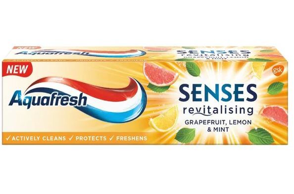Aquafresh Senses Energising Toothpaste with Grapefruit, Lemon & Mint - 75Ml - Exp 06/23