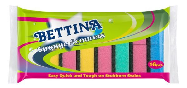 Bettina Sponge Scourers - Pack of 16