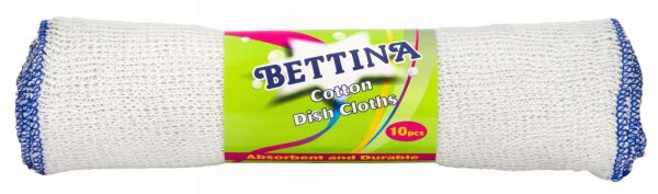 Bettina Cotton Dish Cloths - Pack of 10