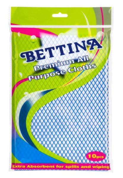 Bettina Premium All Purpose Cloths - Pack of 10