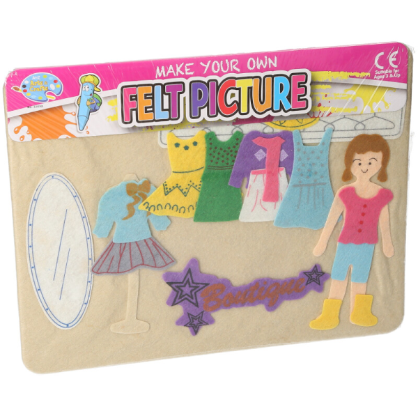 A TO Z MYO GIRLS FELT PICTURE - SMALL - 23 X 18CM
