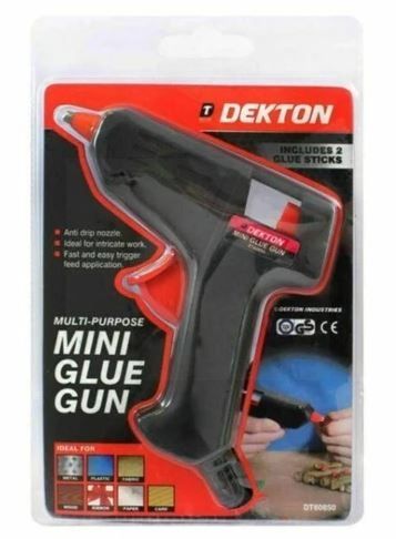 Dekton Multi-Purpose 10W Mini Glue Gun with 2 Glue Sticks 