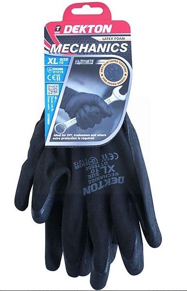 Dekton Latex Foam Ultimate Protection Mechanics Gloves - 10/XL