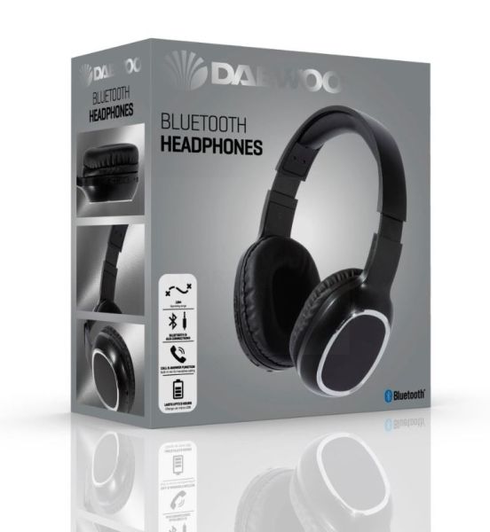 Daewoo Electricals Bluetooth Headphones - Black