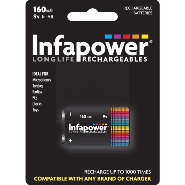 Infapower 9V Rechargeable - 160mAh