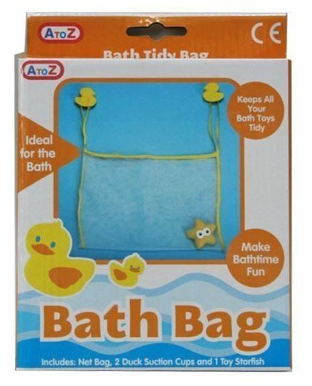 A to Z Duck Bath Bag with Toy Starfish - 35 x 25cm
