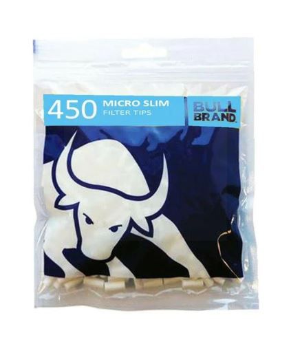 Bull Brand Slim Filter Tips - Micro - Pack of 450
