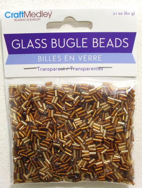 GLASS BUGLE BEADS COLA MIX