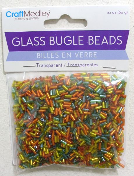 GLASS BUGLE BEADS TROPICAL