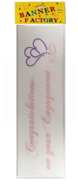 CONGRATULATIONS ON YOUR ENGAGEMENT BANNER 