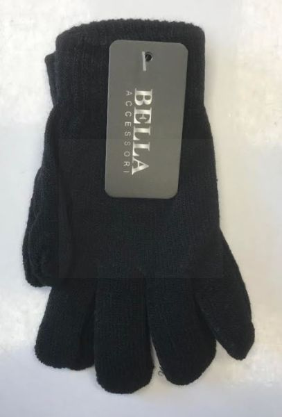Bella Winter Gloves for Girls - Black