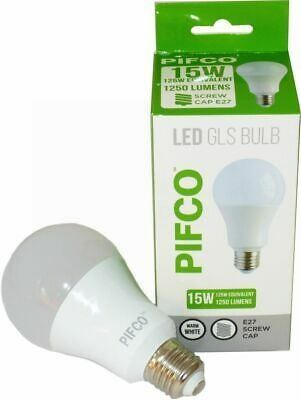 Pifco LED GLS Bulb - E27 Screw Cap - Warm White - 15W - 1250 Lumens
