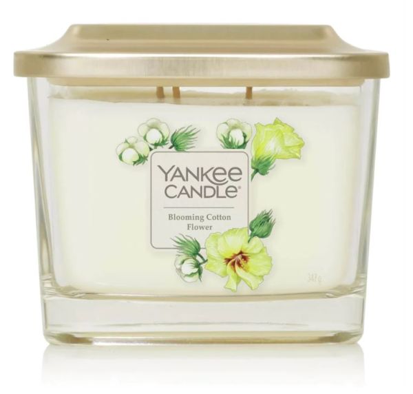 Yankee Candle - Elevation Collection with Platform Lid - Blooming Cotton Flower - 347g 