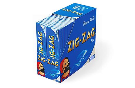 Zig Zag Blue King Size Slim - 50 Booklets 
