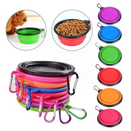 Cooper & Pals Collapsible Portable Pet Bowl - Colours May Vary - 13 x 5.5cm 