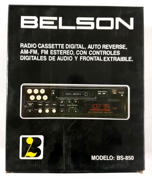 BELSON RADIO CASSETTE DIGITAL, AUTO REVERSE, AM-FM