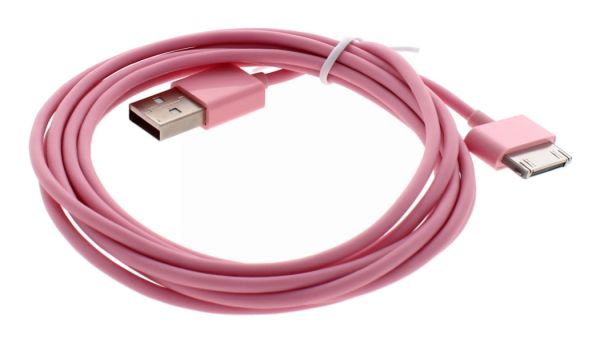 IPHONE 4 CABLE 2M BABY PINK