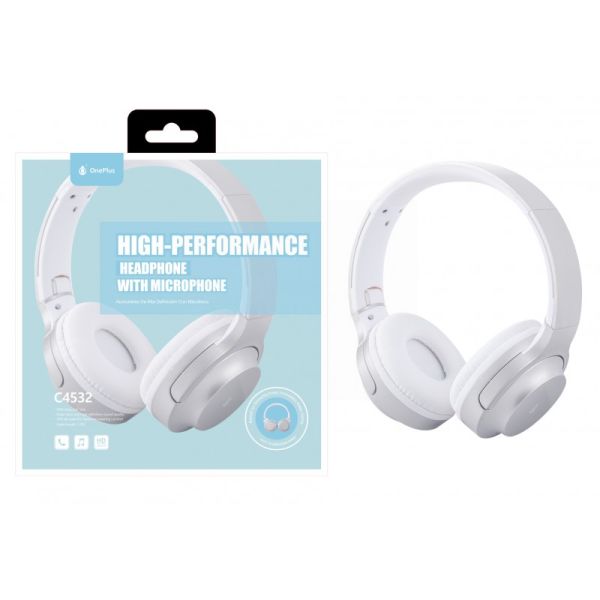 Wholesale One Plus High Performance Headphone With Microphone - Gold