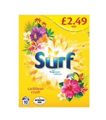 Surf Caribbean Crush Biological Washing Powder with Fragrance Release - 650g - Price Marked £2.49