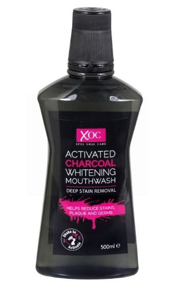 XOC Xpel Oral Care Activated Charcoal Whitening Mouthwash Deep Stain Removal - 500ml