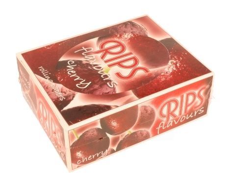 Rips Flavoured Cigarette Paper Rolls - Cherry - Pack Of 24 Rolls