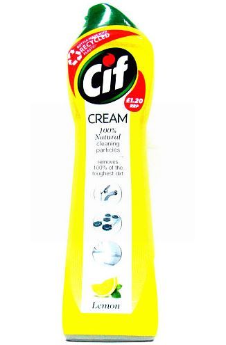 CIF Household Cream Cleaner - Lemon - 500ml - Price Marked £1.20